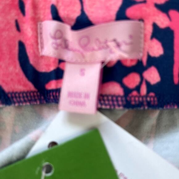 Lilly Pulitzer Kemi Night Caw Indigo & Pink Floral MIDI Skirt Size Small‎ NWT - Picture 9 of 10